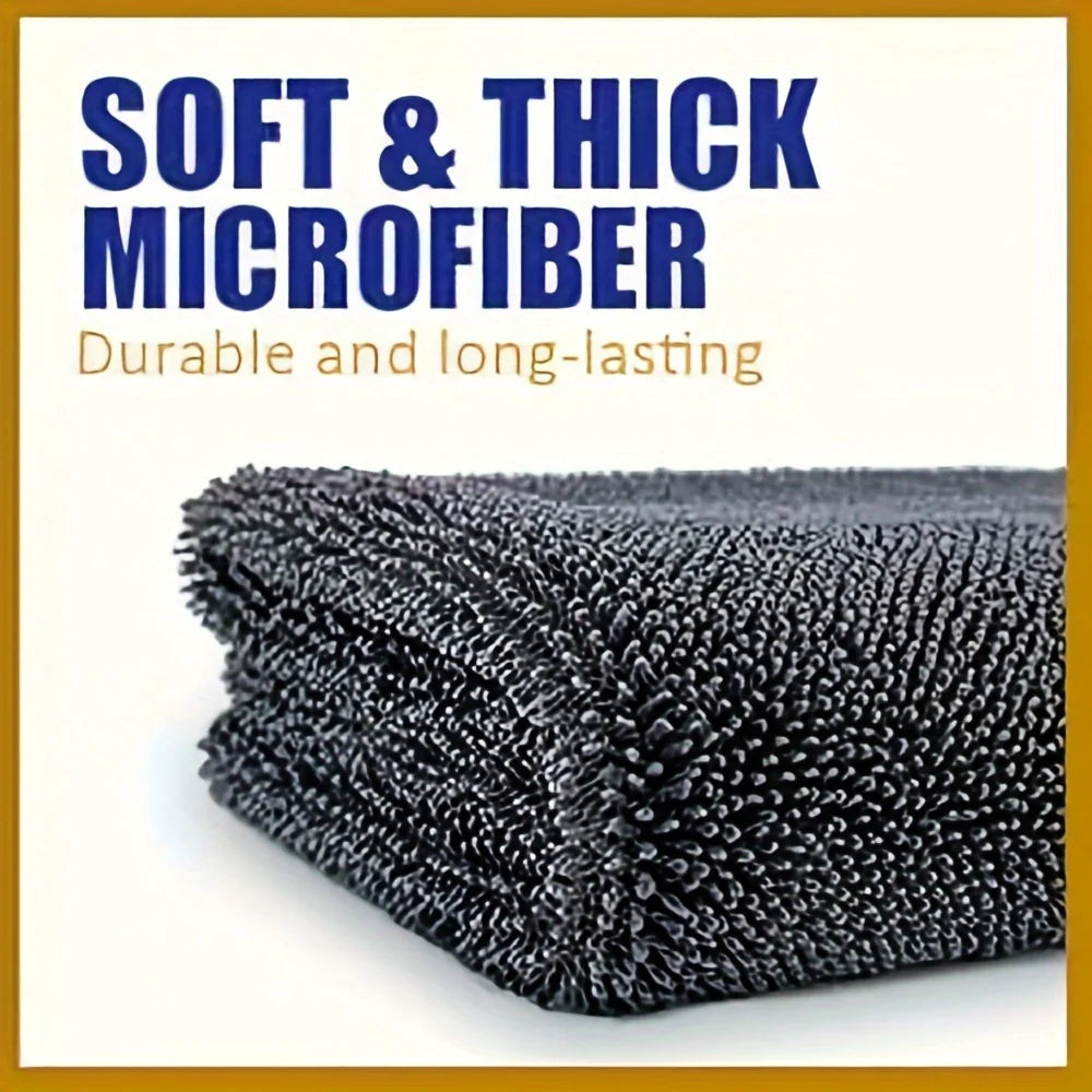 SEAMETAL High-end Car Wash Microfiber Twisted Towel Super Absorbent